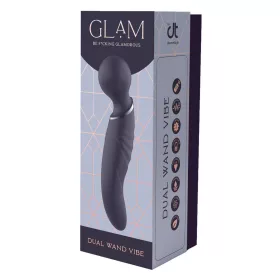   Glam Vibrátor Kettős Végű G-pont Stimuláló - 21,5 cm Fekete