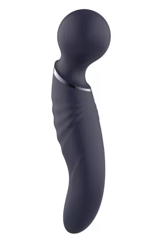 Glam Vibrátor Kettős Végű G-pont Stimuláló - 21,5 cm Fekete