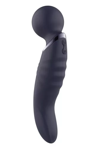 Glam Vibrátor Kettős Végű G-pont Stimuláló - 21,5 cm Fekete