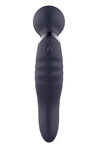 Glam Vibrátor Kettős Végű G-pont Stimuláló - 21,5 cm Fekete