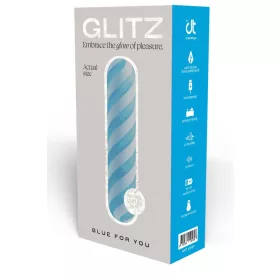   Glitz Vibrátor Erős rezgés, 7 mód, USB-töltés 10,9 cm kék