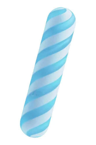 Glitz Vibrátor Erős rezgés, 7 mód, USB-töltés 10,9 cm kék