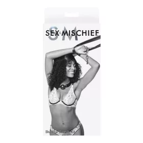   Sportsheets BDSM szett Szatén kötöző, légáteresztő szájpecek, szemkötő, 130 cm fekete