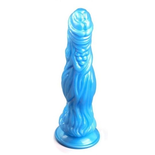 Crocodile Dildo – prémium kék, 24 cm-es vízálló eszköz
