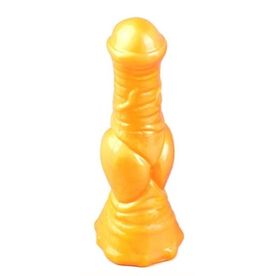 Wolf – prémium sárga dildó 17 x 5,7 cm
