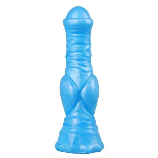 Wolf Dildo – prémium kék, 17 cm hosszú intim játékszer