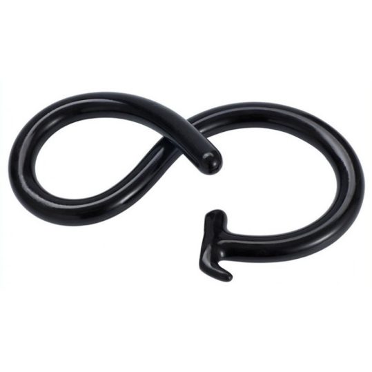 Mega Snake – hosszú, fekete premium dildó 100 x 3 cm