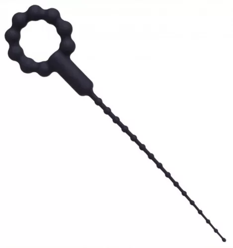 Vibráló húgycsőpálca O-gyűrűvel – 17,5 cm, 3-8 mm átmérő