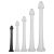 Dildo Whale S – elegáns fekete dildó 38 cm hosszúságban