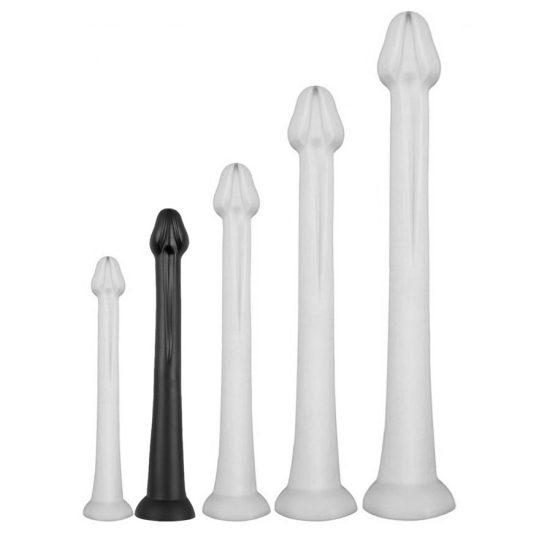 Whale Dildo M – hosszú, gyönyörű dildó 40 cm-ig, fekete