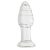 Pino Glass Plug – stílusos üveg anális kényeztető 10,7 cm