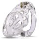 Beam Chastity Cage – átlátszó intim zár 6 x 3 cm
