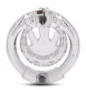 Beam Chastity Cage – átlátszó intim zár 6 x 3 cm