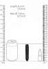 Vibrátor egyszerű, erős 9,3 cm fekete