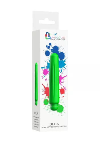 Delia Vibrátor 10 fokozat rezgő zöld 11,7 cm