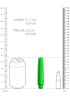 Delia Vibrátor 10 fokozat rezgő zöld 11,7 cm