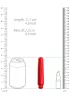 Delia vibrátor 10 fokozat, vízcseppálló 11,7 cm piros
