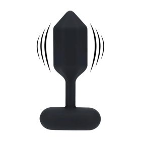 Hexagonal L vibrációs szilikon anál dildó fekete