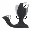 Szilikon anál dildó golyó stimulátorral fekete