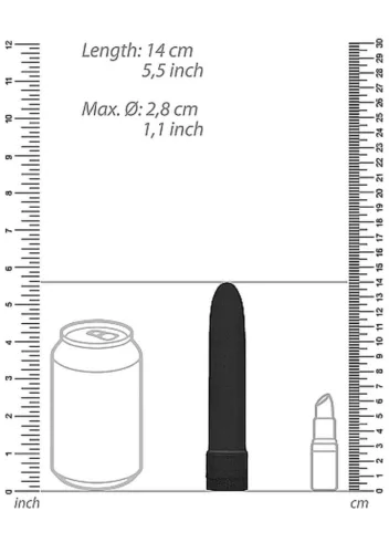 Natural Pleasure Vibrátor többsebességes 14 cm fekete biodegradábilis