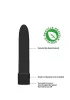 Natural Pleasure Vibrátor többsebességes 14 cm fekete biodegradábilis