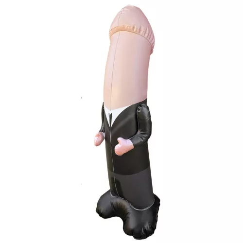 Inflatable Groom Bop Bag rongybaba (natúr)
