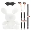 Rabbit Bondage bársonyos fehér nyúl kötöző nagy méret