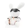 Rabbit Bondage bársonyos fehér nyúl kötöző nagy méret