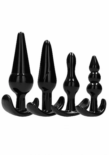 Sono Anál plug szett 4 darabos vízálló TPE fekete