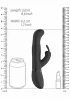 Izara Vibrátor G-pont stimuláló, forgó golyós, 11 cm fekete