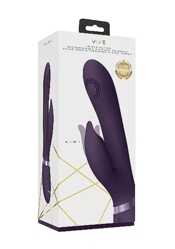 Aimi Vibrátor Rezgő, Többfunkciós, Vízálló 22,3 cm Lila