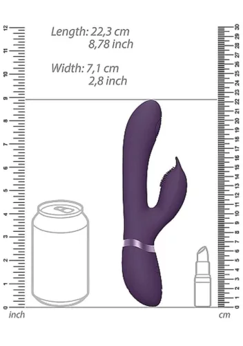 Aimi Vibrátor Rezgő, Többfunkciós, Vízálló 22,3 cm Lila