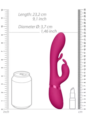 Vive Vibrátor 10 funkció, G-pont és csikló stimuláló 27,6 cm rózsaszín