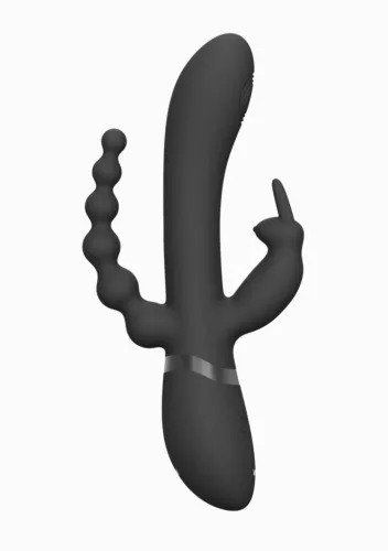 Vive Vibrátor 3 motoros, 10 módos, vízálló, csendes 22 cm fekete