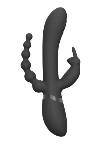 Vive Vibrátor 3 motoros, 10 módos, vízálló, csendes 22 cm fekete