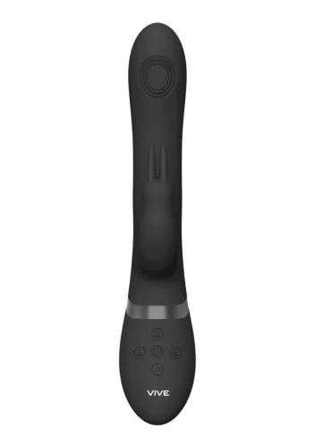 Vive Vibrátor 3 motoros, 10 módos, vízálló, csendes 22 cm fekete