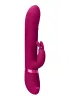 Vive Vibrátor Rezgő és forgó korongok G-pont stimuláló USB-töltés vízálló 15,4 cm fekete