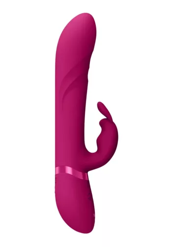 Vive Vibrátor Rezgő és forgó korongok G-pont stimuláló USB-töltés vízálló 15,4 cm fekete
