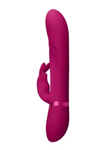 Vive Vibrátor Rezgő és forgó korongok G-pont stimuláló USB-töltés vízálló 15,4 cm fekete