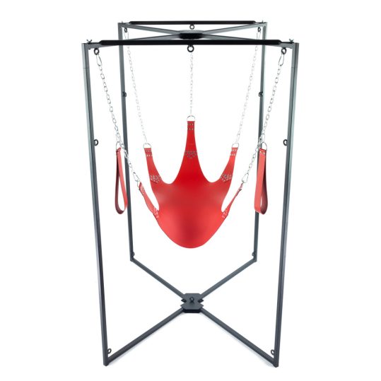 Kit Sling Cuir – piros bőr felnőtt játékok 5 pontos szerkezetben