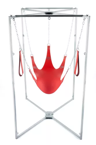 Kit Sling Cuir 5 Points – piros bőr szexi kötöző szett
