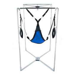   Kit Sling – kék-fekete háromszög szövet vibrátor tartóval