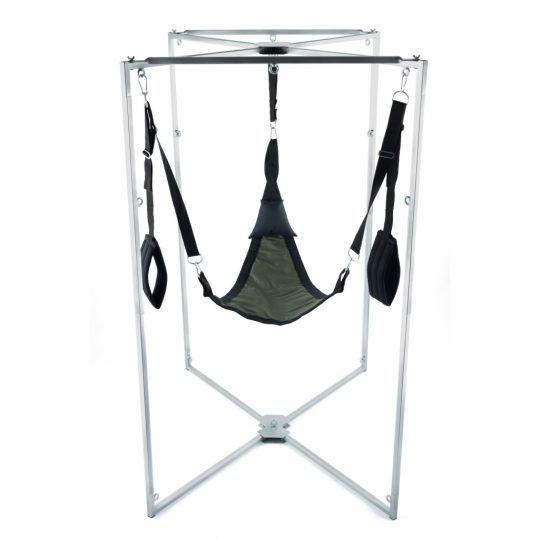 Kit Sling Tissu Triangle – elegáns fekete-homok sling beállítással