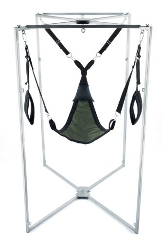 Kit Sling Tissu Triangle – elegáns fekete-homok sling beállítással