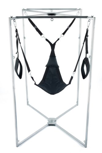 Kit Sling – fekete háromszögű szövet, szürke merevítéssel