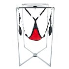 Kit Sling – piros-fekete háromszögű hám szürke kerettel