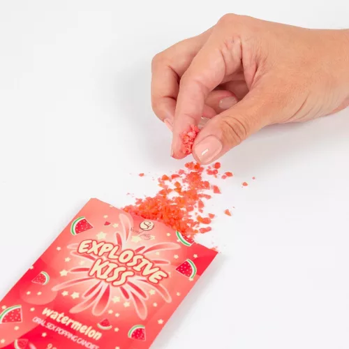 Szexjáték Orális élményfokozó Popping Candies 9 g - dinnye ízű