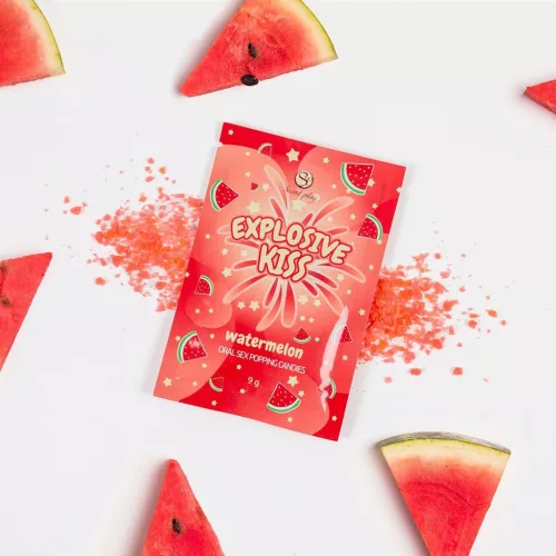 Szexjáték Orális élményfokozó Popping Candies 9 g - dinnye ízű