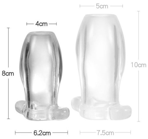 Plug Tunnel – átlátszó anális stimulátor 7 x 4 cm