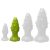 Monster Spike – prémium szilikon anál dugó M 12 x 4.5 cm zöld